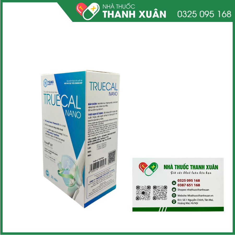 TRUECAL NANO - Bổ sung canxi, vitamin D3 cho cơ thể